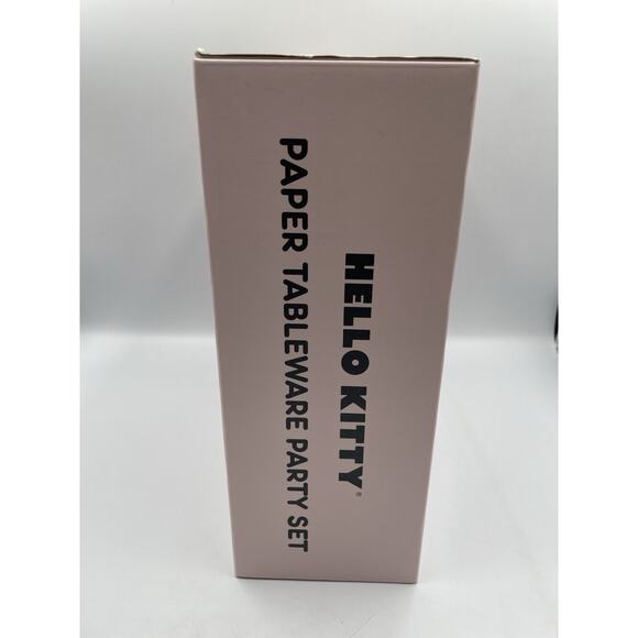 Hello Kitty Paper Tableware Party Set 16 Lunch & 16 Dessert Plates, 40 Napkins - Picture 5 of 11